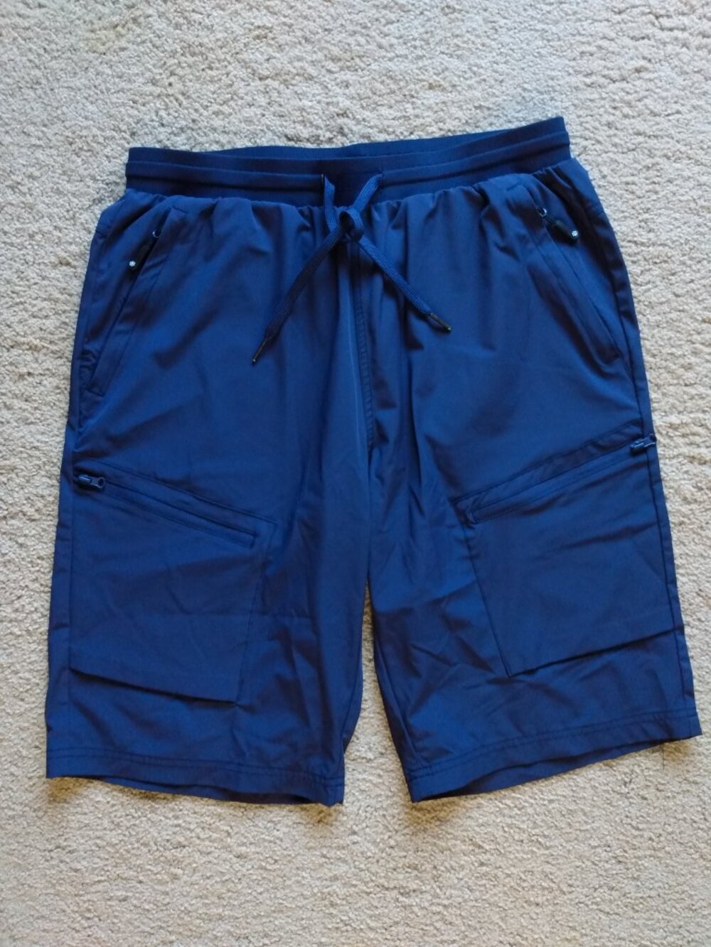 MoFiz Women's Bermuda Cargo Shorts Elastic Waist Hiking Golf Quick Dry NWOT Sz M